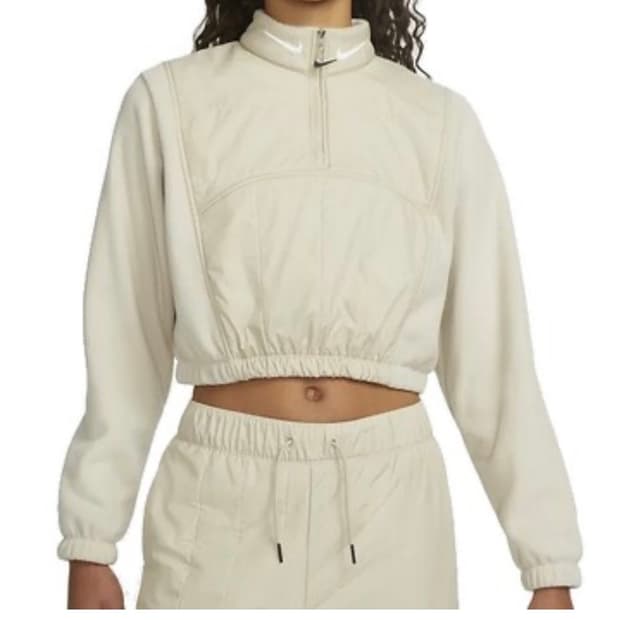 나이키 반집업 크롭 후리스 새것 스몰