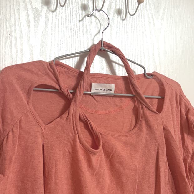 Tsumori chsato 컷아웃 코튼 티셔츠