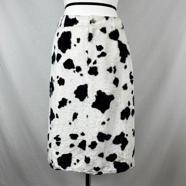 Vintage (maede in japan) 애니멀 패턴 미디 스커트 