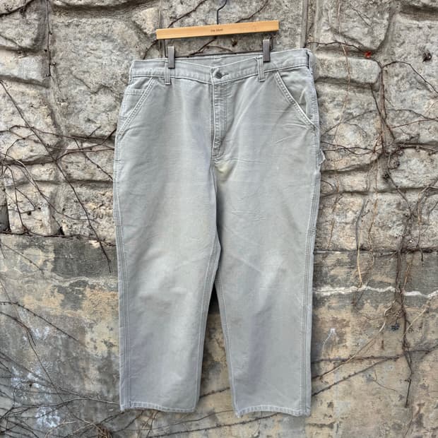 칼하트 빈티지 b11 des 싱글니 카펜터 워크 팬츠 그레이