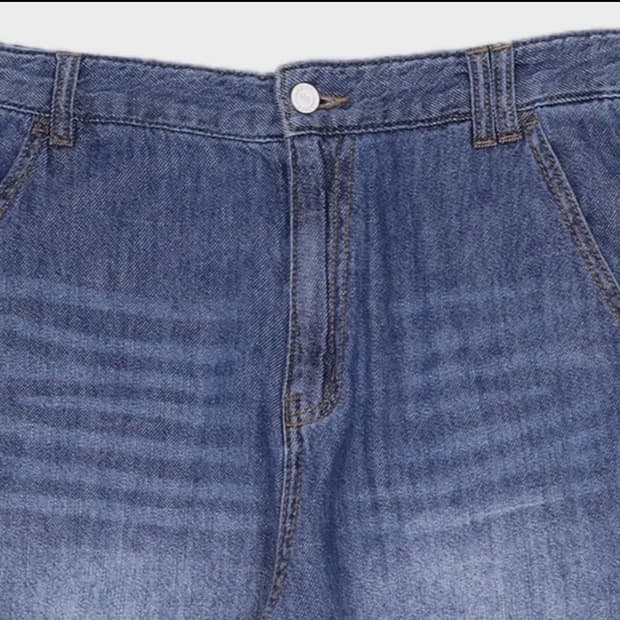 [패션플래닛X데케트][린넨라이크]Relaxed Wide Denim Jea