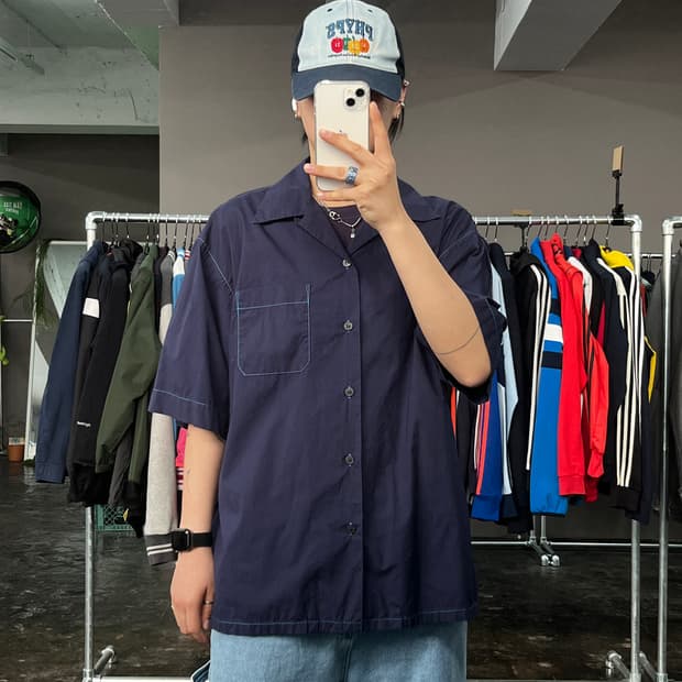 UNIQLO x MARNI 오픈 칼라 반팔 셔츠
