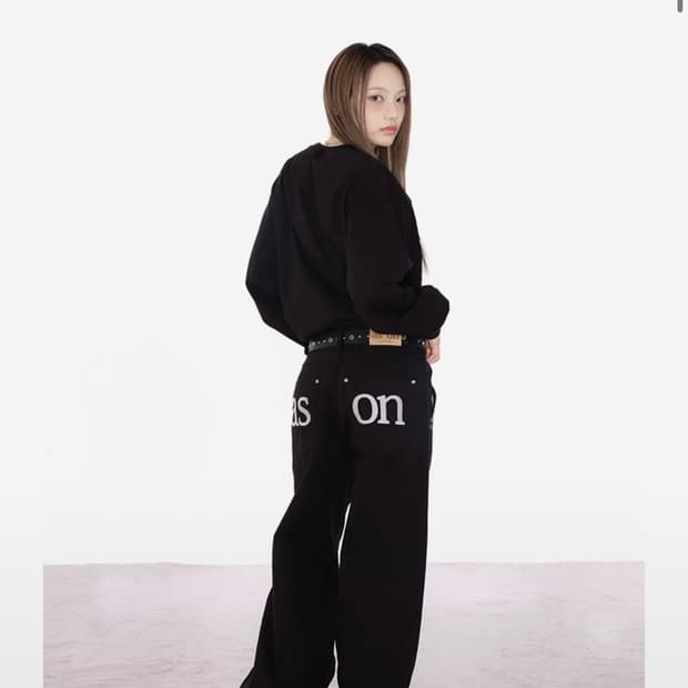 애즈온 스모그 와이드 팬츠 SMOG WIDE PANTS / BLACK m
