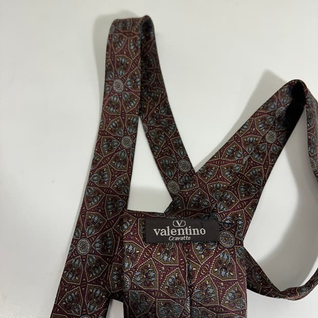 OS 발렌티노 에스닉패턴 클래식 실크100% 넥타이