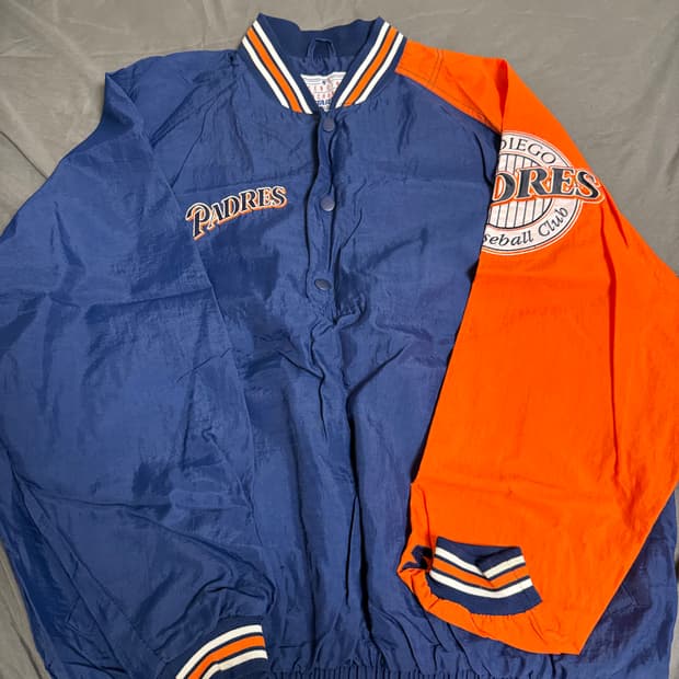 스타터 starter 나일론 웜업 아노락