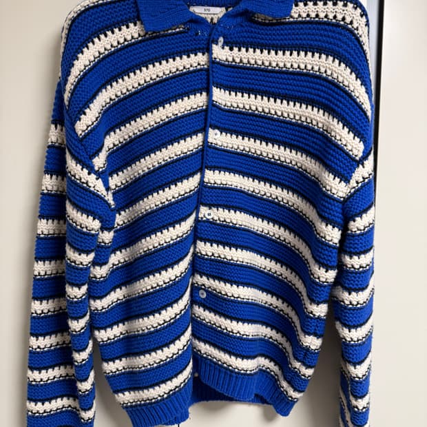 STU 스트라이프 가디건 L