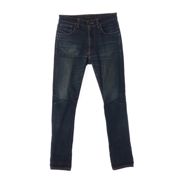 Nudie Jeans Co 인디고 워싱 슬림핏 데님 팬츠 32
