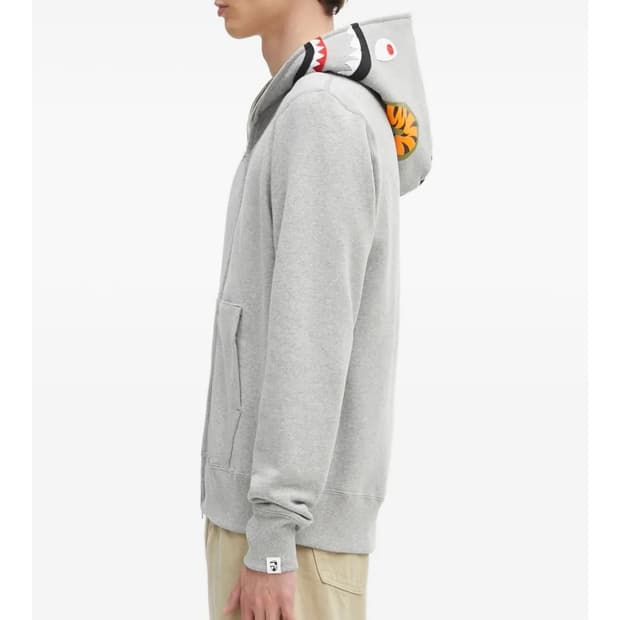 shark-motif zip-up hoodie 베이프 후드집업 3XL