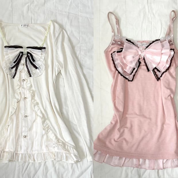 엑시즈팜 빅리본 탑 set 라떼갸루 히메갸루 로걀탑