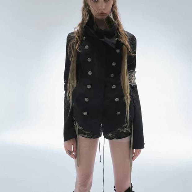 double punch 나폴레옹 자켓 black