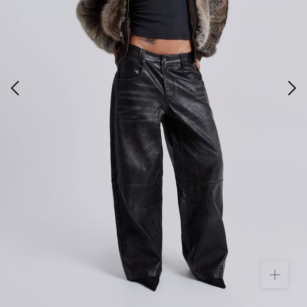 제이디드런던 Ash Faux Leather Colossus Trouse