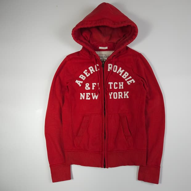 아베크롬비 후드집업 레드