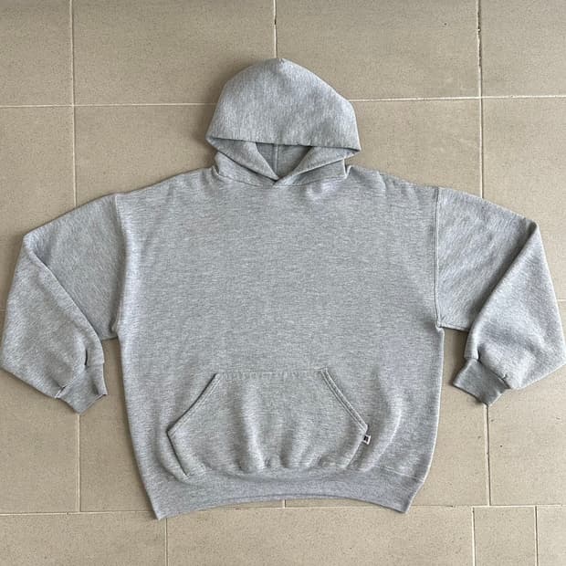 90s 빈티지 러셀 후드 그레이 XL USA