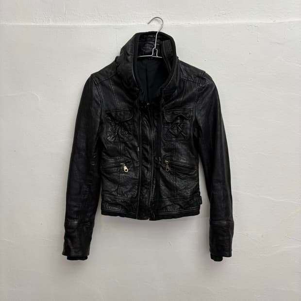 빈티지 가죽 자켓