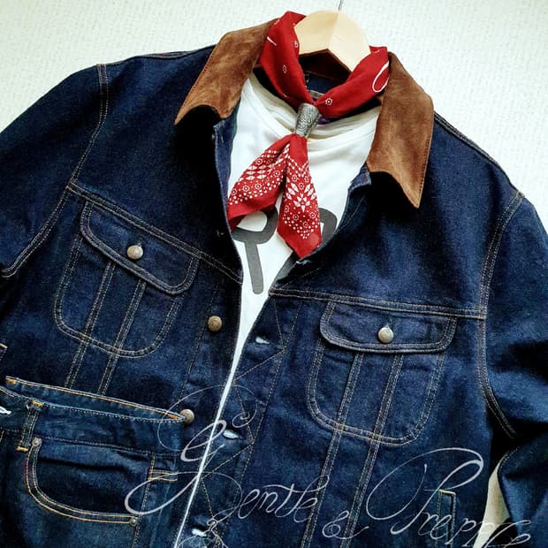 폴로 랄프로렌 퍼플라벨 스톰라이더 데님트러커 자켓