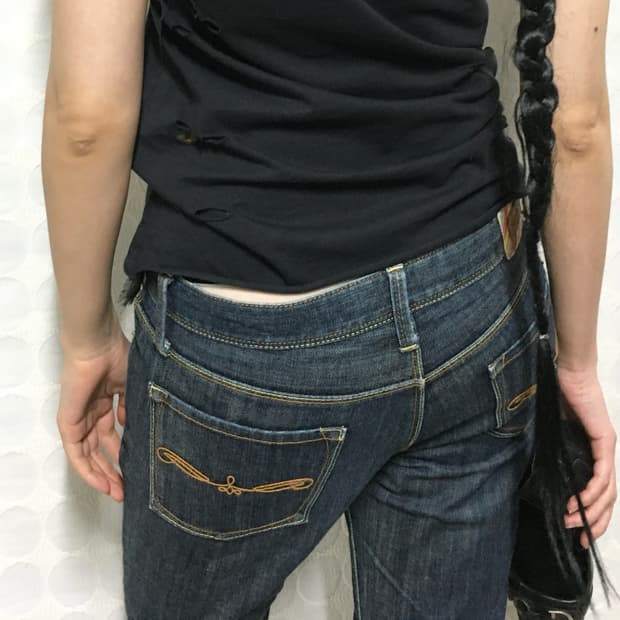 폴 스미스 로우라이즈 데님 팬츠