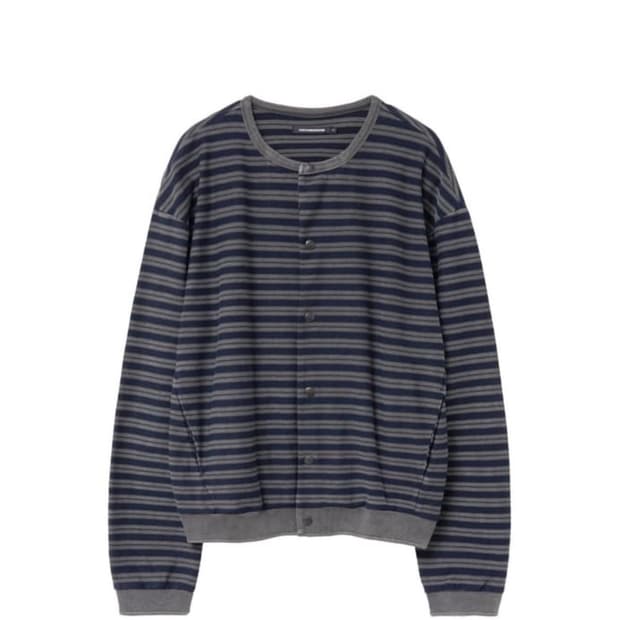 해칭룸 Stripe Cardigan Blue 4