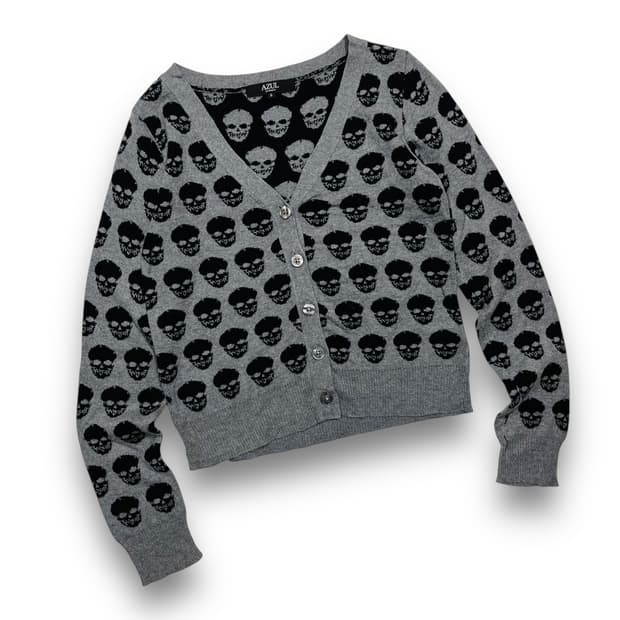 AZUL Skull pattern cardigan