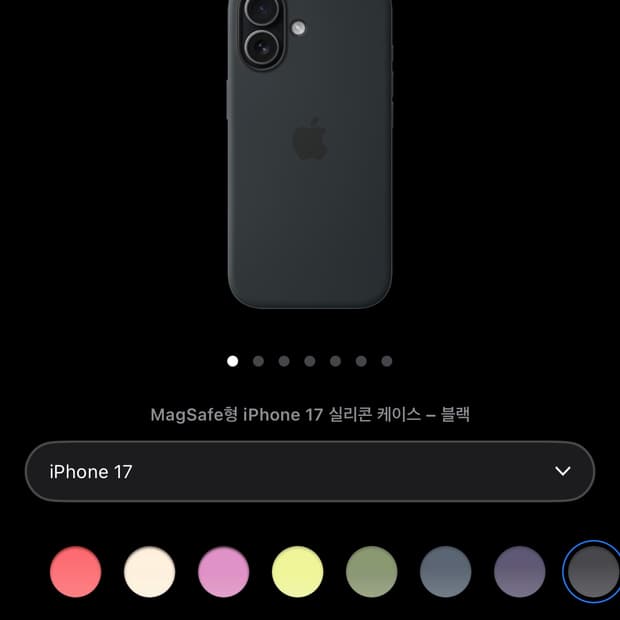아이폰 17 실리콘 케이스