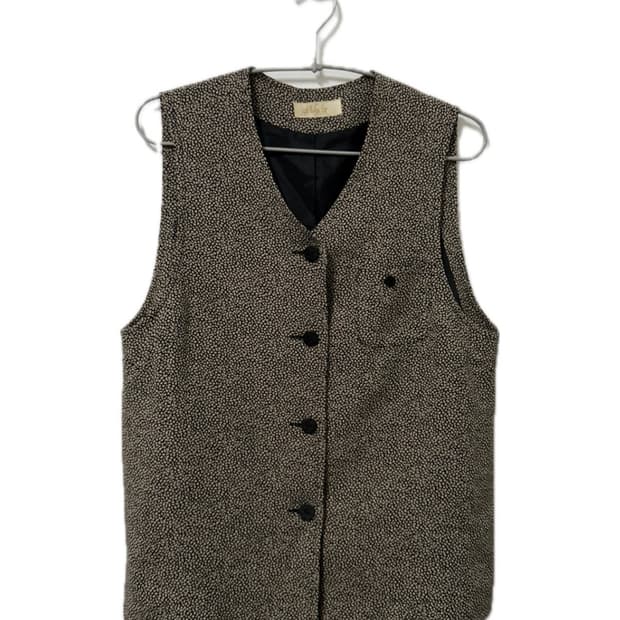 빈티지 자개단추 패턴 모던 베스트