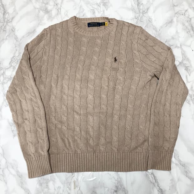 폴로 랄프로렌 니트 꽈배기 스웨터 상태굿