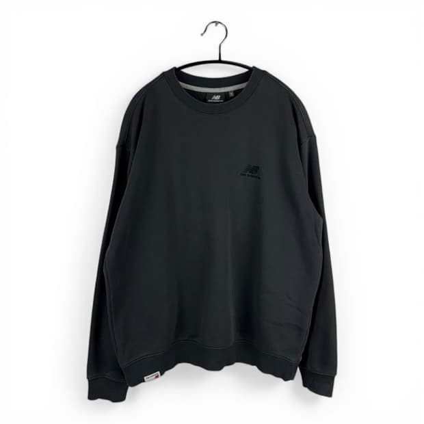  (무료배송)95) 뉴발란스 백 프린팅 맨투맨 차콜