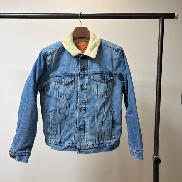 M) levis 리바이스 양털 쉐르파 트러커 데님자켓