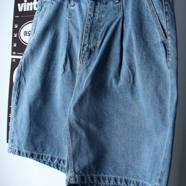 (2XL) 멜란지마스터 반바지 팬츠 빅사이즈 데님 청 아메카지-P9994