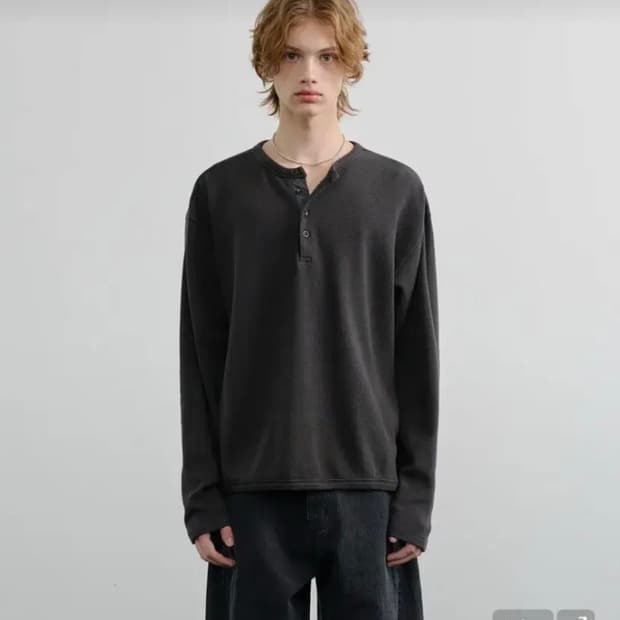 노운 피케 헨리넥 2사이즈 