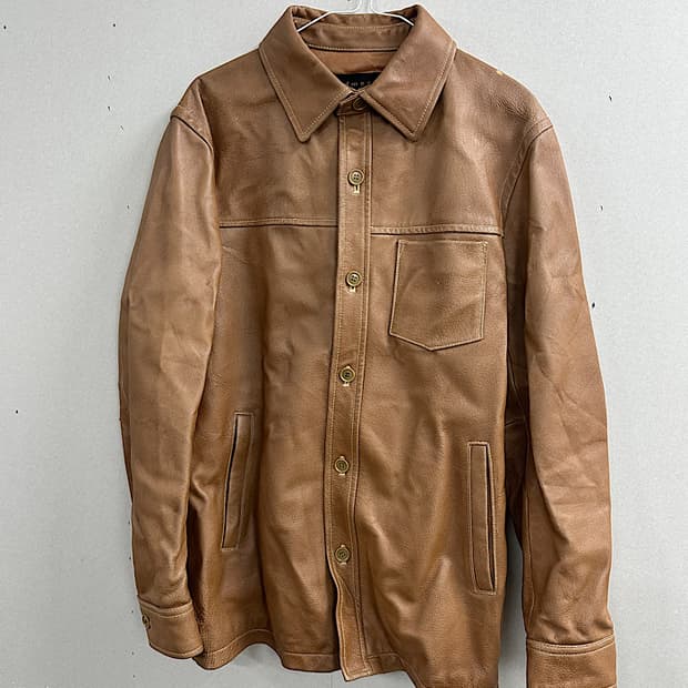 빈티지 가죽 자켓 L 