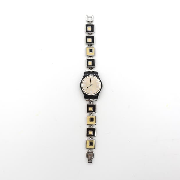 SWATCH 스와치 아이러니 컬렉션 메탈 손목시계