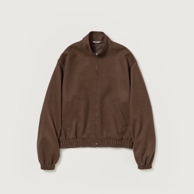 오라리 베이비 카멜 플란넬 블루종 3