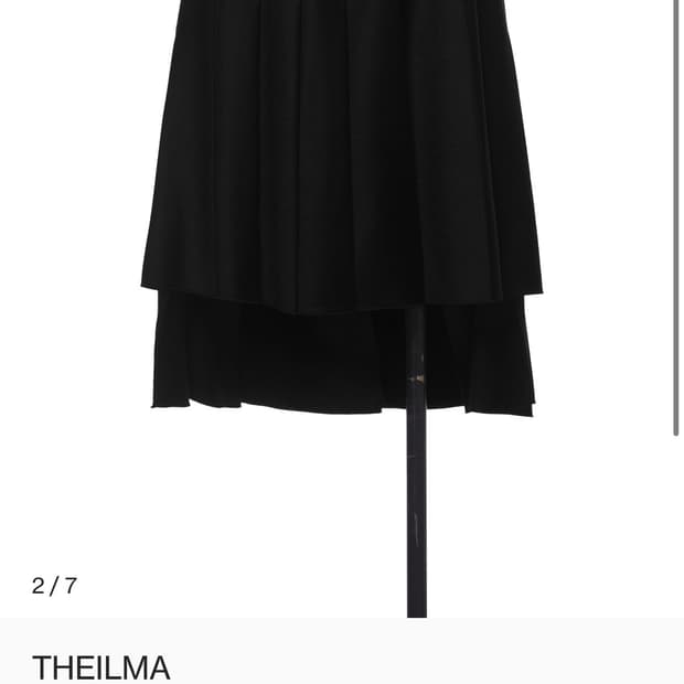 더일마 WINTER POMONA UNBALANCED 스커트 블랙