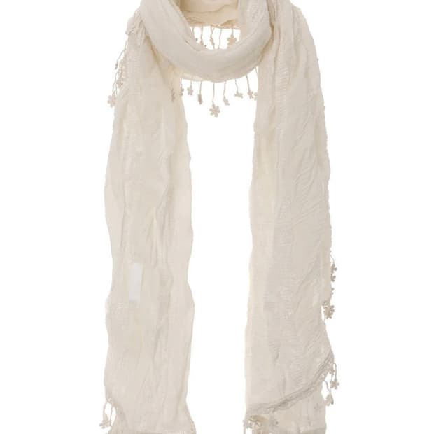 쓰리타임즈 델링 스카프 아이보리 deling scarf