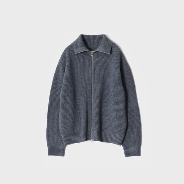 [M] 홀리선 마샬 풀집업 니트 멀티블루