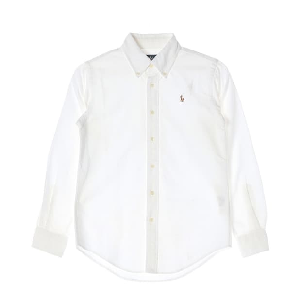 폴로 코튼 화이트 셔츠