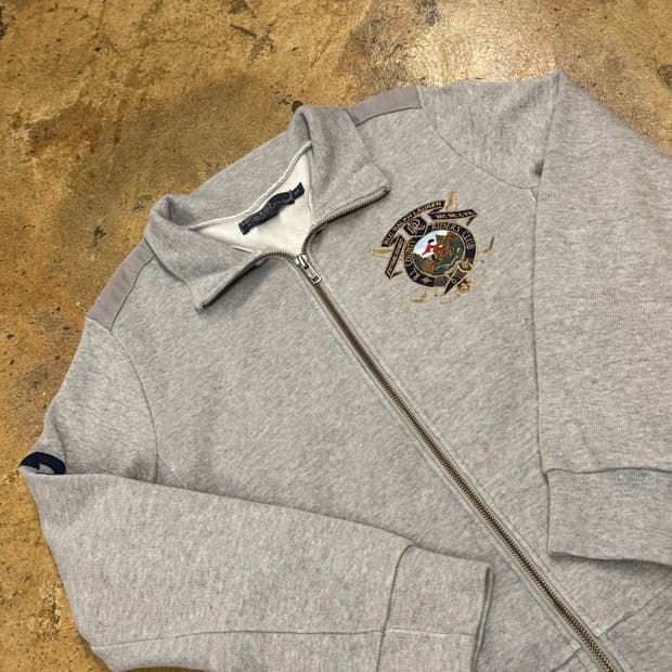 폴로 랄프로렌 그레이 집업 져지 트랙탑