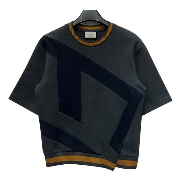 솔리드옴므 배색 패턴드 반팔티 95