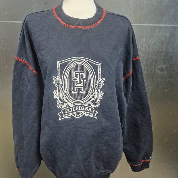 타미힐피거 네이비 빈티지 맨투맨