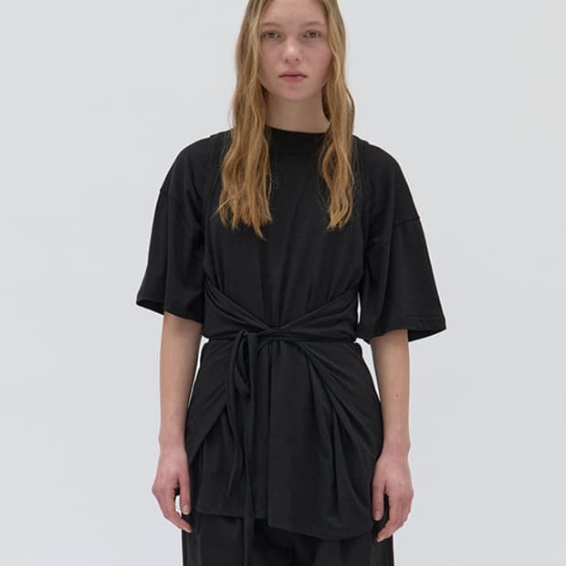 Repos TIE WRAP SLEEVELESS T-SHIRTS BK