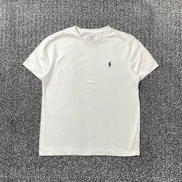 빈티지9. 폴로랄프로렌 클래식 핏 크루넥 반팔 티셔츠 반팔티 화이트