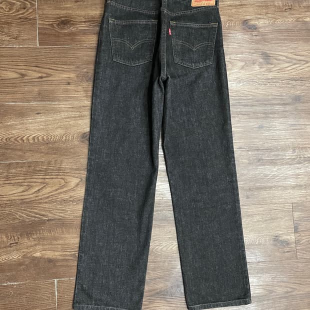 90년대 일본 리바이스 503 흑청 데님 팬츠 블랙진