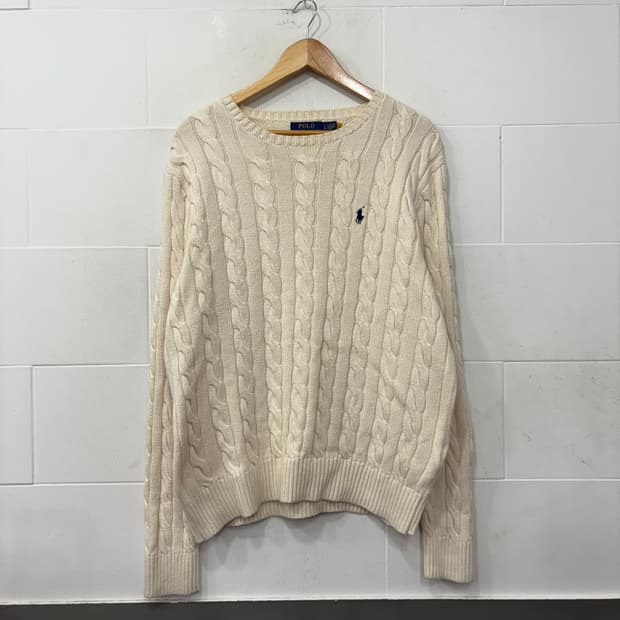 폴로랄프로렌 꽈배기 니트