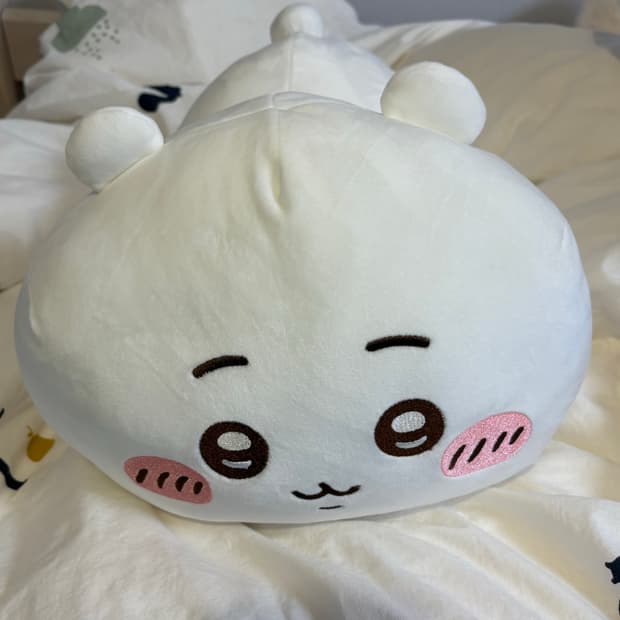 치이카와 40cm 일본 정품 모찌 대형 인형 쿠션 누이 라잉 농담곰 하치
