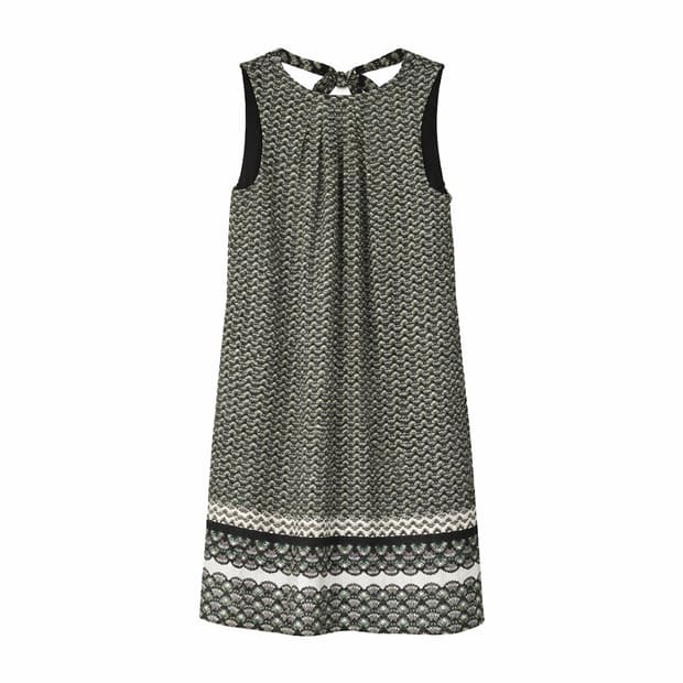 그린 쉘패턴 홀터넥 원피스