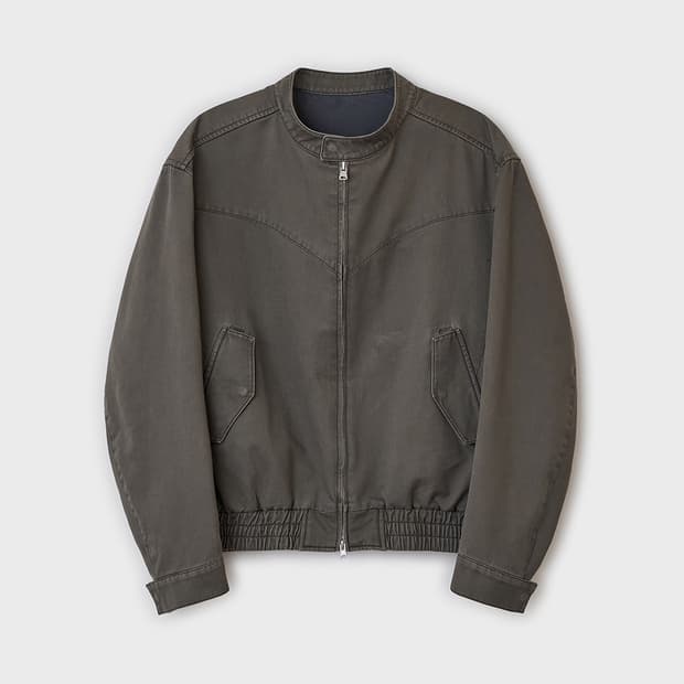 [5(105)]벨리에 세리프 해링턴 자켓 올리브