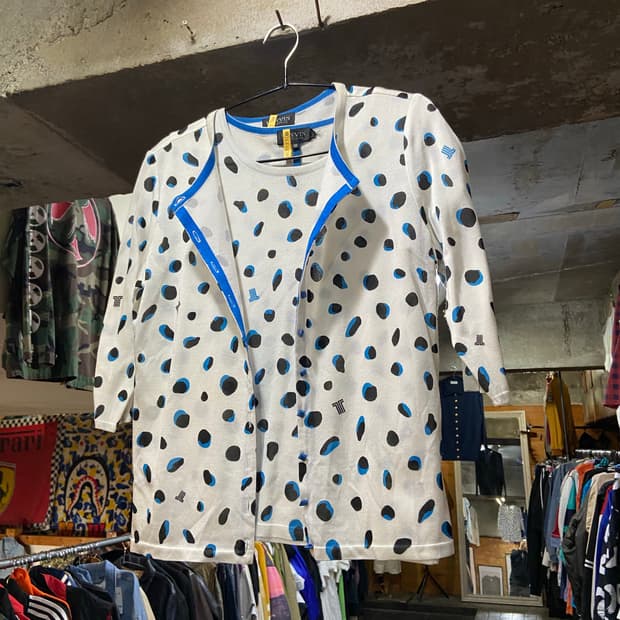 90s LANVIN 랑방 플라워 패턴 포인트 셋업