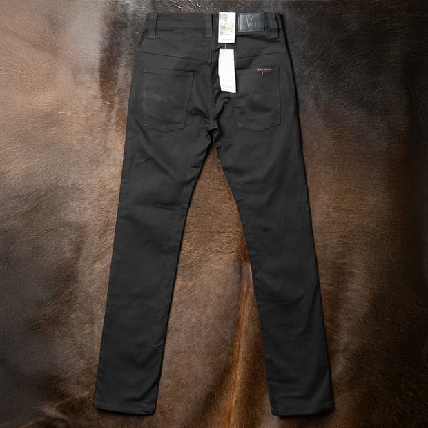 [28] 누디진 이태리 메이드 씬핀 오가닉 블랙링 데님팬츠 미사용 신품 