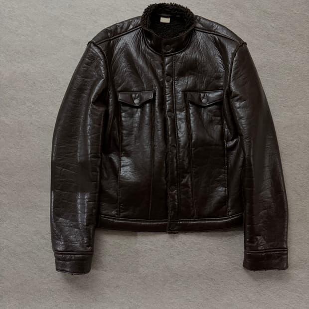 아르마니 익스체인지 퍼 라이닝 자켓