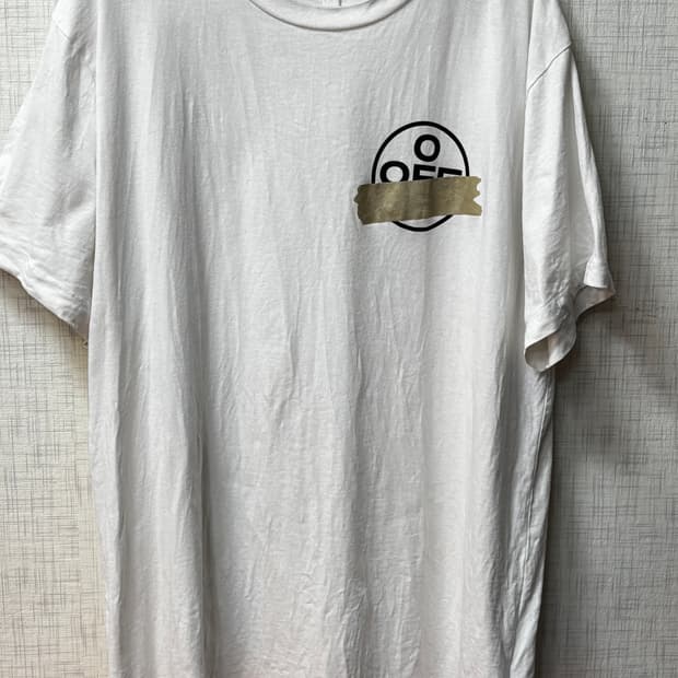 Off-White 테이프 화살표 티셔츠 105-110